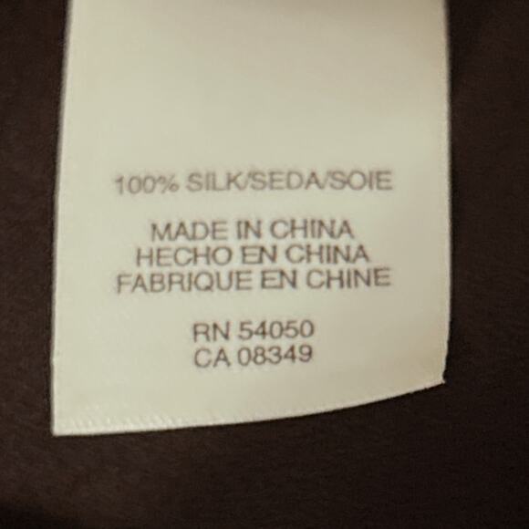 Nine West Dress Size 2 100% Silk Floral Sleeveless Tie Back Square Neckline - Picture 8 of 9